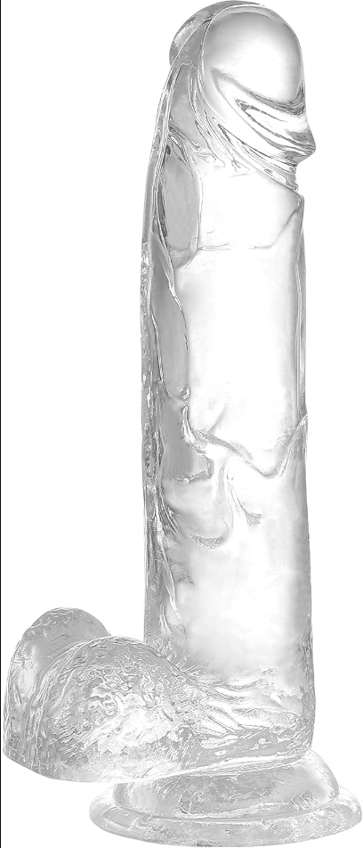 Dildos realistas se sentem Como Pele, 7.3 Inch Clear Dildo com Suction Cup for Hands-Free Play, Body-Safe Material e Adult Sex Toys for Women