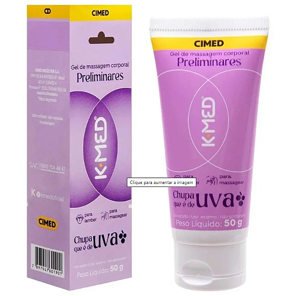 Lubrificante K-Med Preliminares Chupa Que é de Uva 50g Cimed