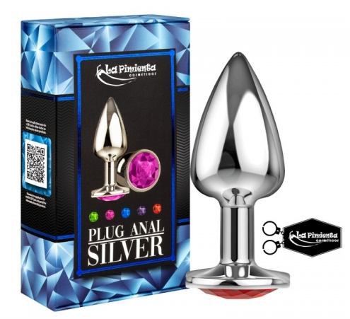 PLUG ANAL SILVER - VERMELHO