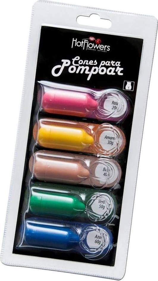 KIT CONE POMPOARISMO 5 UNIDADES HOT FLOWERS