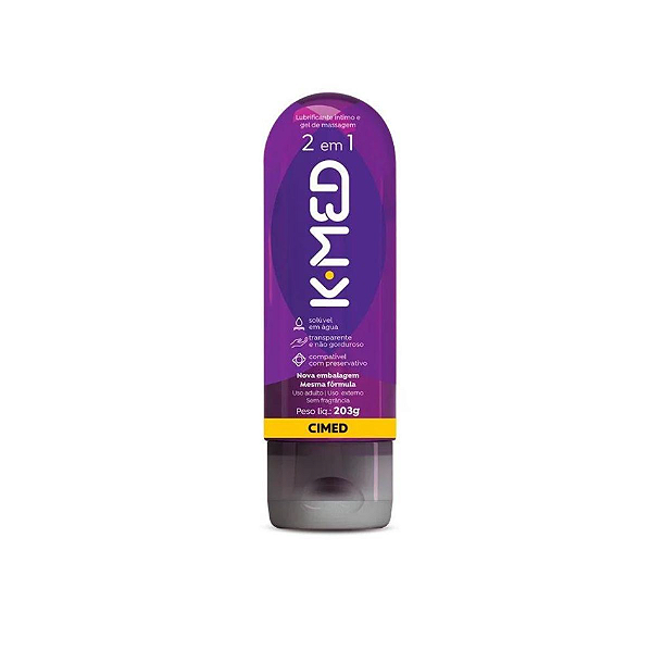 Gel Lubrificante K-Med 2 em 1 Neutro 203g