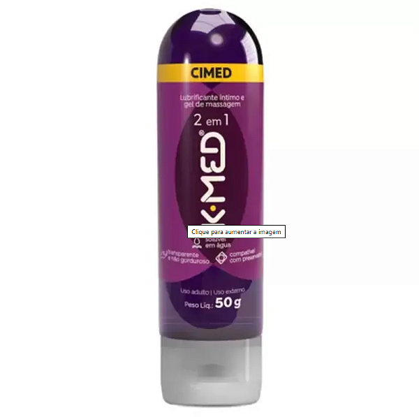 K-MED 2 EM 1 GEL MASSAGEM LUBRIFICANTE Neutro 50G CIMED