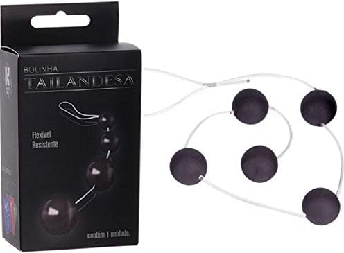 Bolinha Tailandesa Preta - 19mm