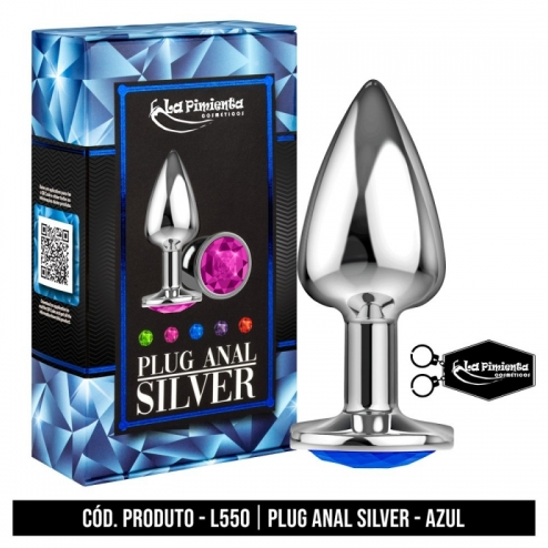 PLUG ANAL SILVER - AZUL