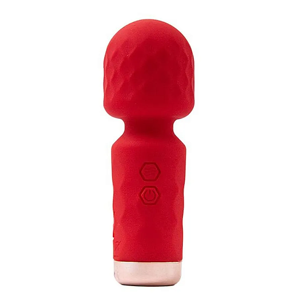 Hero Mini Varinha Mágica com 10 Modos de Vibração Vermelho Sexy Import