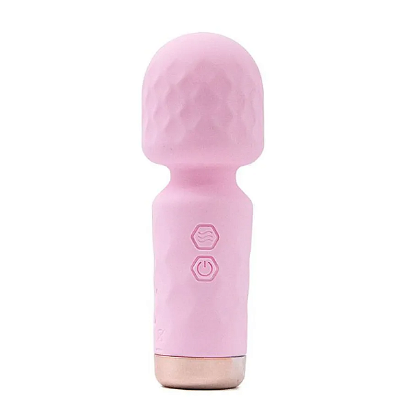 Hero Mini Varinha Mágica com 10 Modos de Vibração Rosa Sexy Import