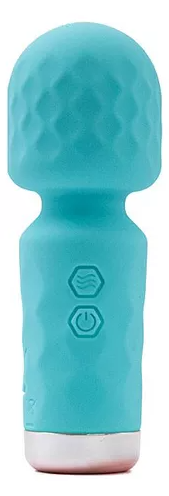 Hero Mini Varinha Mágica com 10 Modos de Vibração Azul Sexy Import
