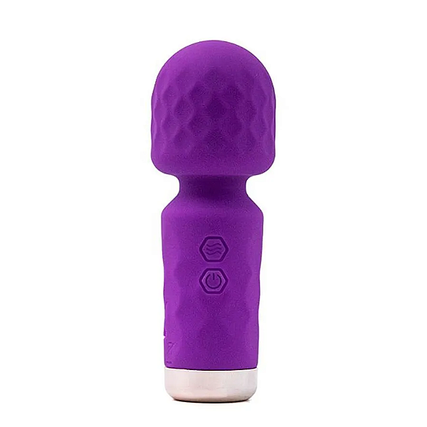 Hero Mini Varinha Mágica com 10 Modos de Vibração Roxo Sexy Import