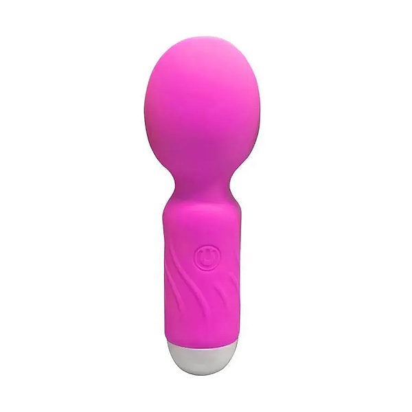 Mini Vibrador Varinha Mágica Hero com 10 Modos de Vibração Pink Sexy Import
