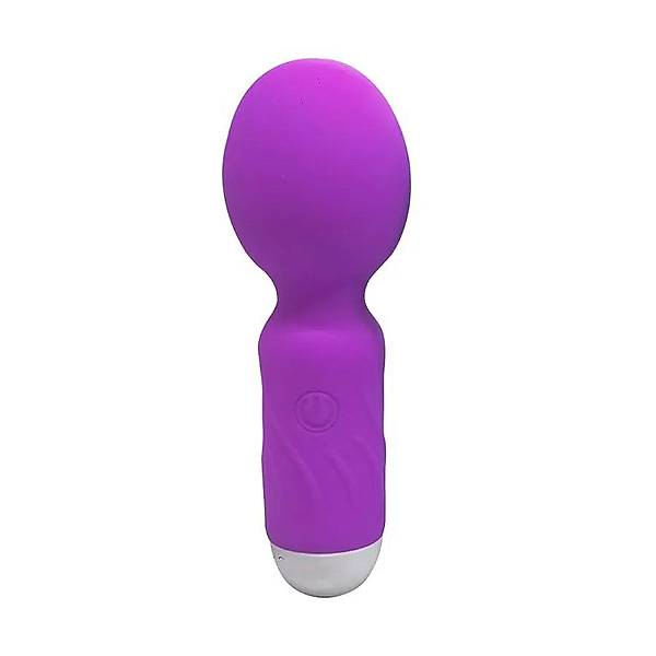 Mini Vibrador Varinha Mágica Hero com 10 Modos de Vibração Roxo Sexy Import