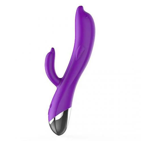 Vibrador de Ponto G e Clitóris Formato de Golfinho - SI