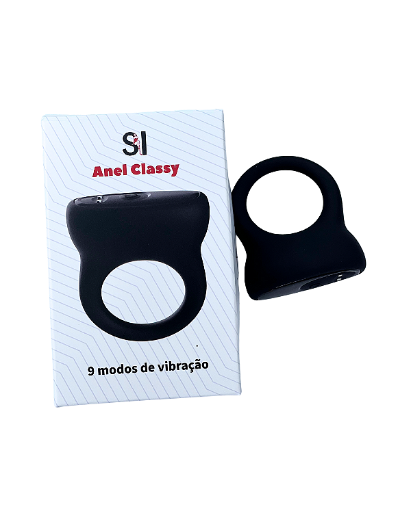 Anel Peniano com Estimulador de Clitóris SI – 9 Modos de Vibração