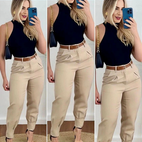 Calça Zara feminina tamanho: P cor preta