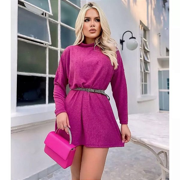 poncho tamanho G cor rosa