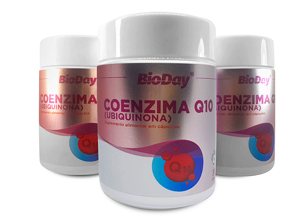 Coenzima Q10 - 30 Caps. Kit com 3 frascos.