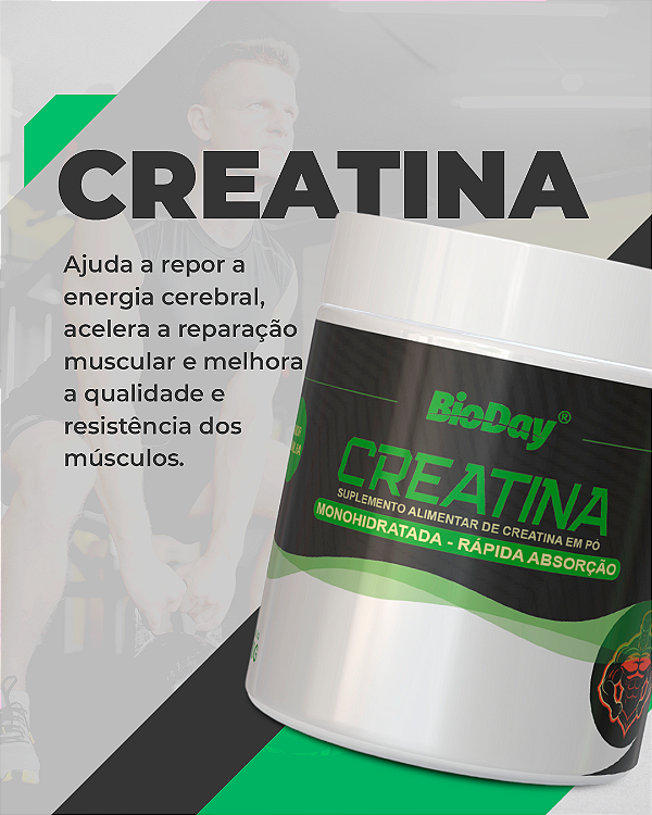 Creatina Rápida Absorção - Pote 250g exclusivo no brasil