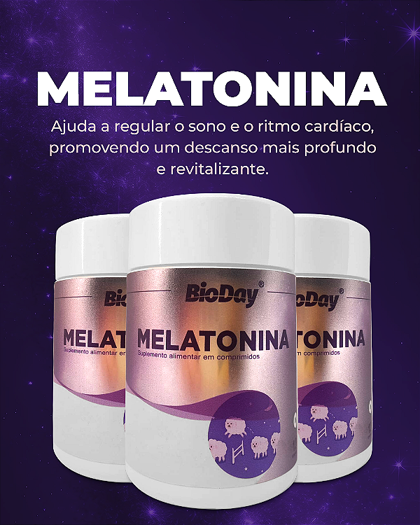 Melatonina (Comprimidos) - Frasco 120 Comp. kit com 3 frasco.