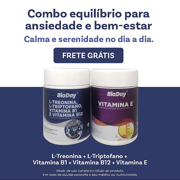 L-Treonina + L-Triptofano + Vitamina B1 + Vitamina B12 + Vitamina E