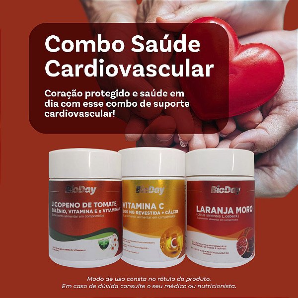 Saúde cardiovascular (Licopeno Tomate, Vitamina C, Laranja Moro)