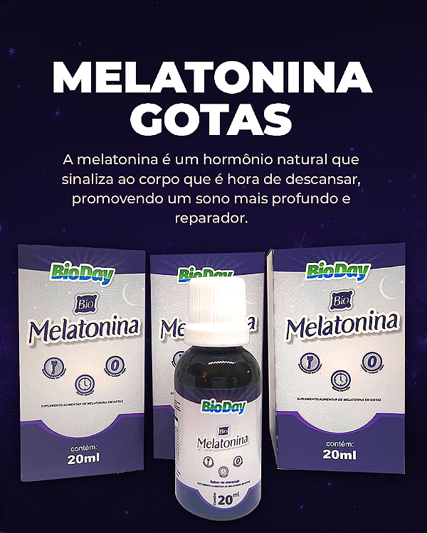 Melatonina (Gotas) - Frasco 20 ml. 1 Unidade.