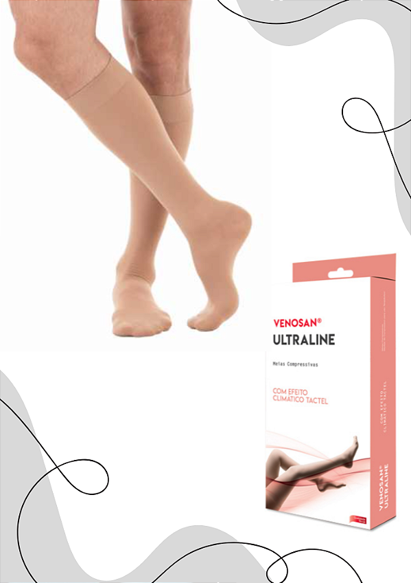 MEIA COMPRESS AD PANTURRILHA 20-30 VENOSAN ULTRALINE 4000 PÉ FECHADO - ORIGINAL