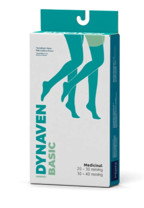 MEIA COMPRESS AT MEIA CALÇA 30-40 SIGVARIS DYNAVEN BASIC BEGE PÉ ABERTO