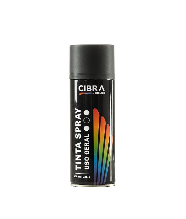 TINTA SPRAY USO GERAL PRETO FOSCO 250G/400ML