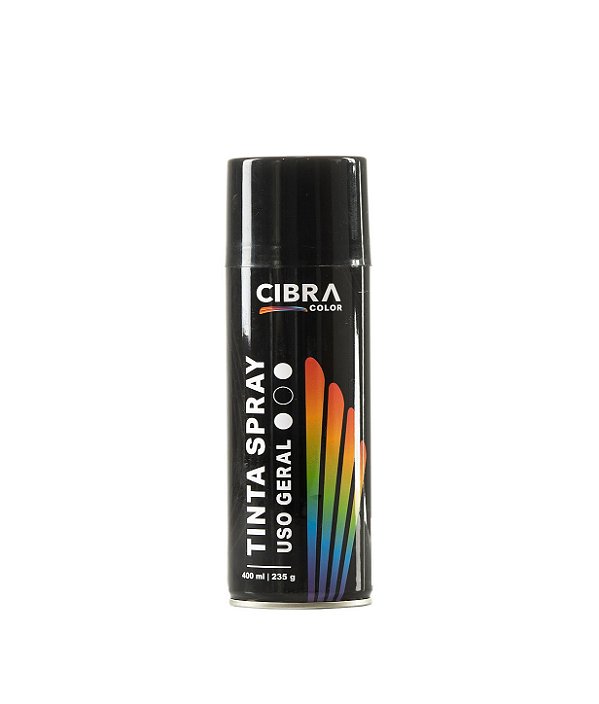 TINTA SPRAY USO GERAL PRETO BRILHANTE 250G/400ML