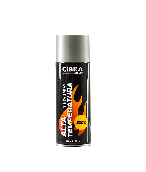 TINTA SPRAY ALTA TEMPERATURA ALUMINIO 250G/400ML