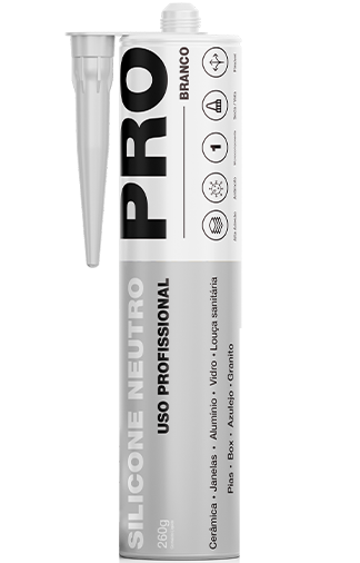 SILICONE NEUTRO PROFISSIONAL BRANCO 260G