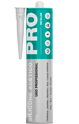 SILICONE ACETICO PROFISSIONAL INCOLOR 260G