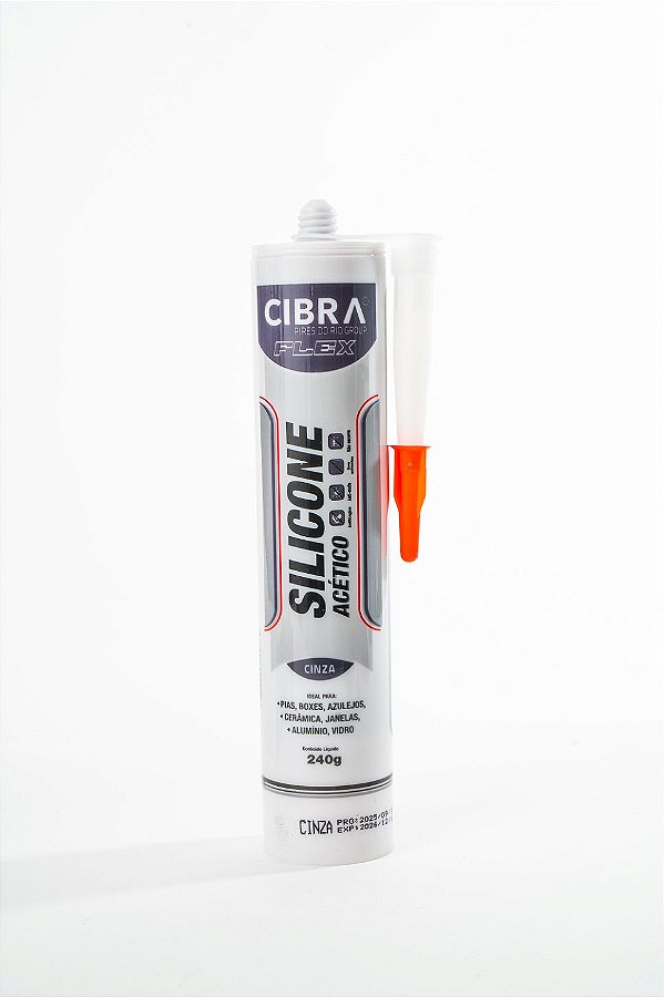 SILICONE ACETICO CINZA 240G