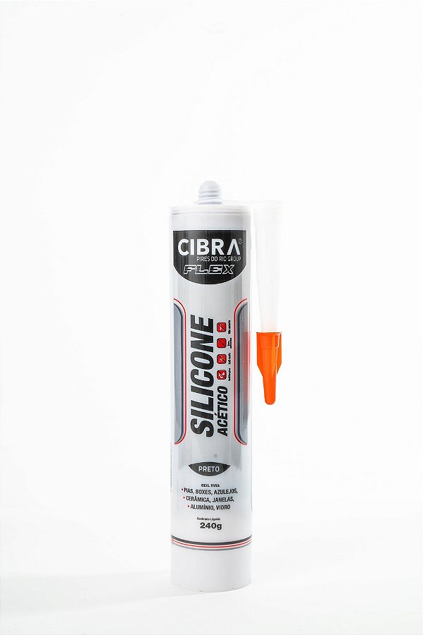 SILICONE ACETICO PRETO 240G