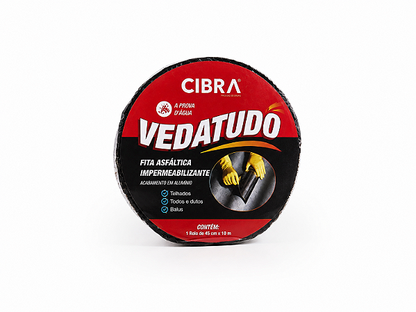 FITA ASFÁLTICA IMPERMEABILIZANTE 45CMX10CM