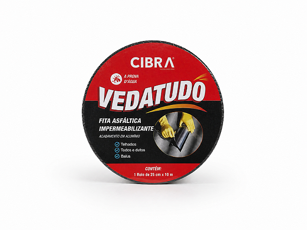 FITA ASFÁLTICA IMPERMEABILIZANTE 20CMX10CM