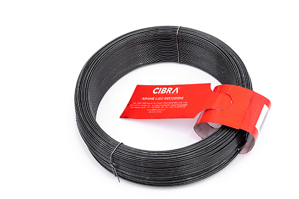 ARAME RECOZIDO LISO PRETO 1KG 12/2.77MM