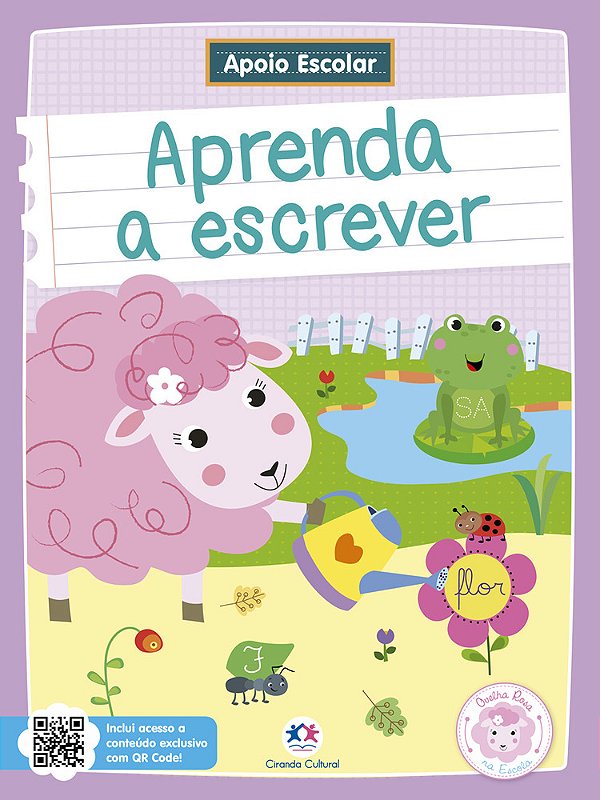 Apoio Escolar - Aprenda A Escrever Ovelha Rosa Na Escola..-