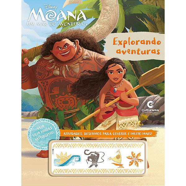 Explorando Aventuras - Moana Com Tatuagens