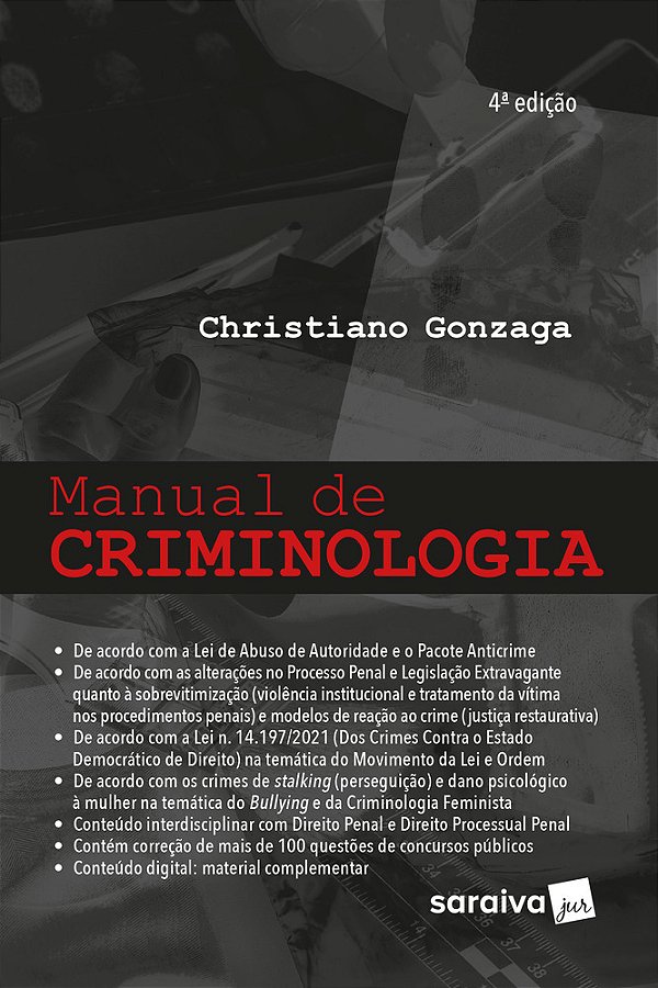 Manual De Criminologia - 4ª Edição 2023