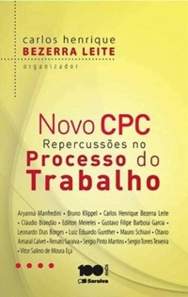 Novo Cpc - Repercussões No Processo Do Trabalho..-