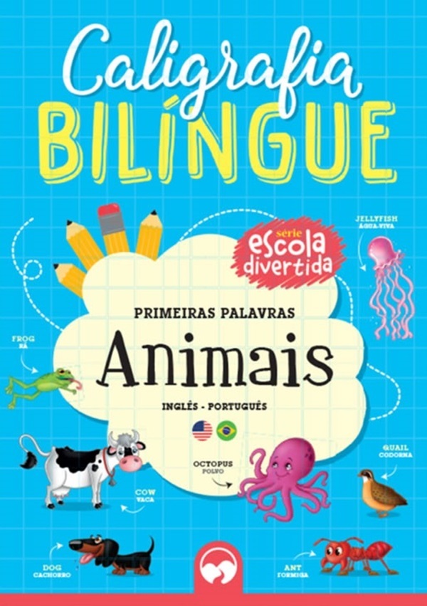 Caligrafia Bilínque - Animais - Vale Das Frutas