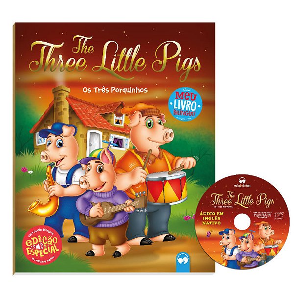 The Three Little Pigs - Meu Livro Bilíngue - Vale Das Letras - Book + Audio CD