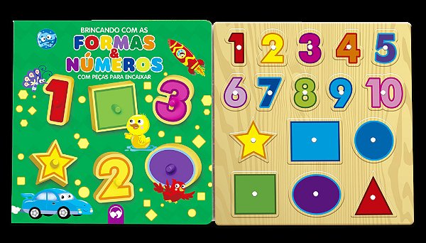 Brincando Com Formas E Números Peças Para Encaixar