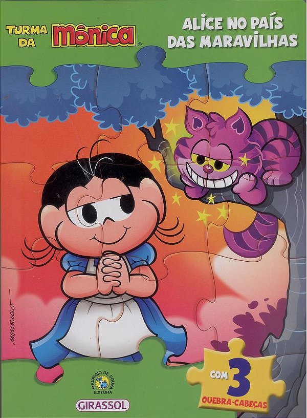 Turma Da Mônica - Livro Quebra-Cabeça – Alice No País Das Maravilhas..-