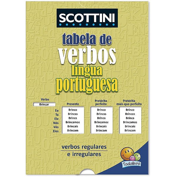 Scottini Tabela De Verbos Da Lp (Luva)