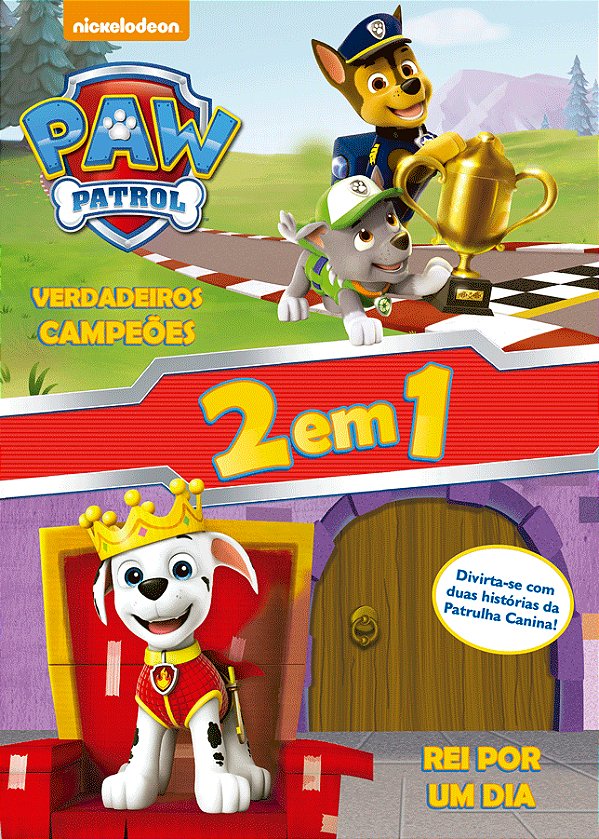Kit 2 Em 1 Almofadado + Livro De Atividades - Patrulha Canina-..