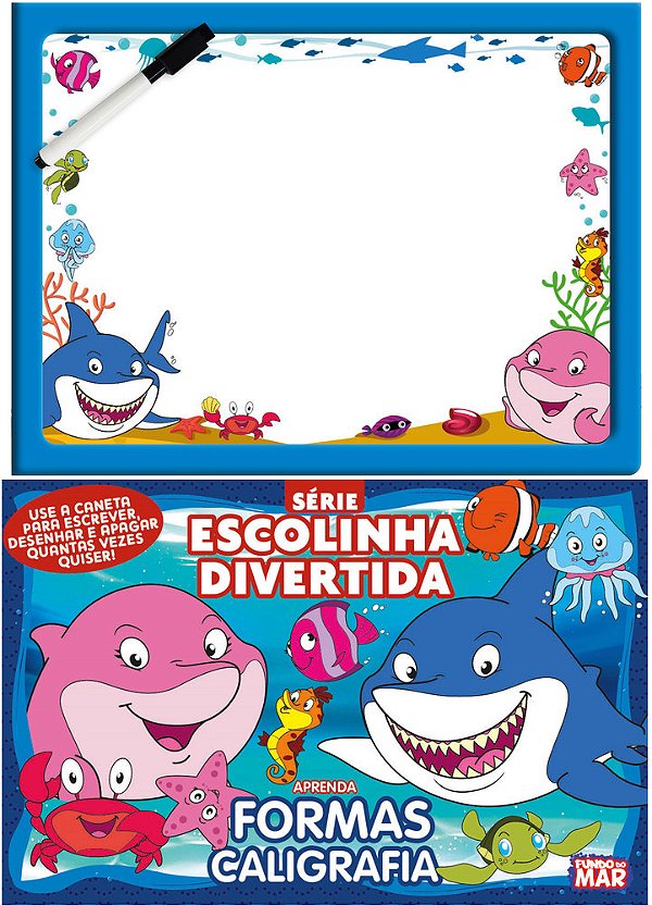 Fundo Do Mar Série Escolinha Divertida - Aprenda Formas Caligrafia..-