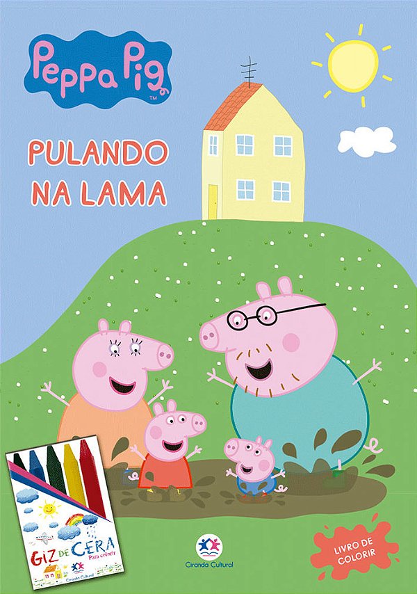 Kit Médio + Giz De Cera (Sem Solapa) - Peppa Pig