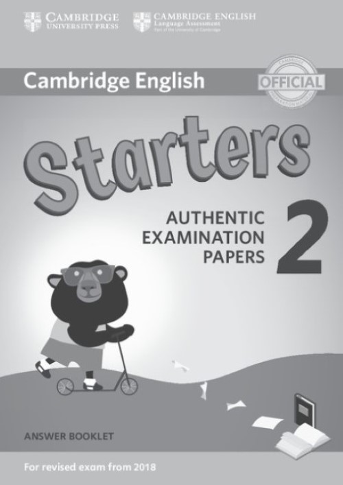 Cambridge English Starters 2 - Answer Booklet - Revised Exam 2018..-