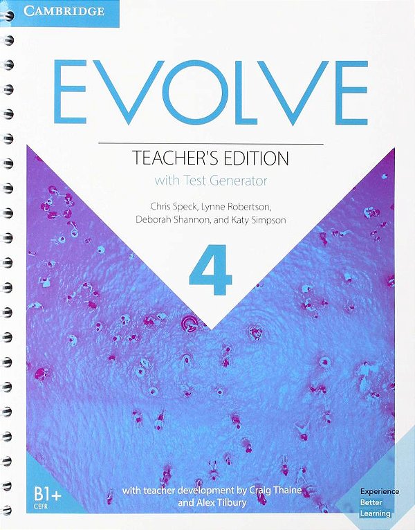 Evolve 4 - Teacher's Book With Test Generator